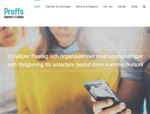 Tablet Screenshot of proffskommunikation.se